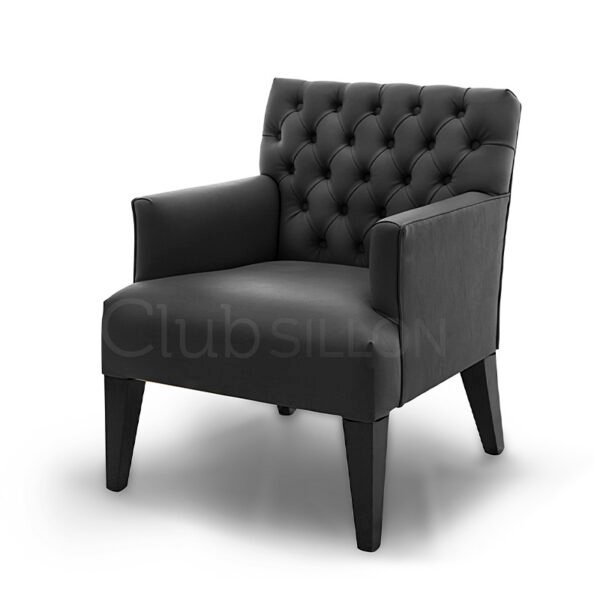 fabrica de sillones individuales y sofas de diseño de un cuerpo con respaldo capitone para decoracion de livings y escritorios modernos