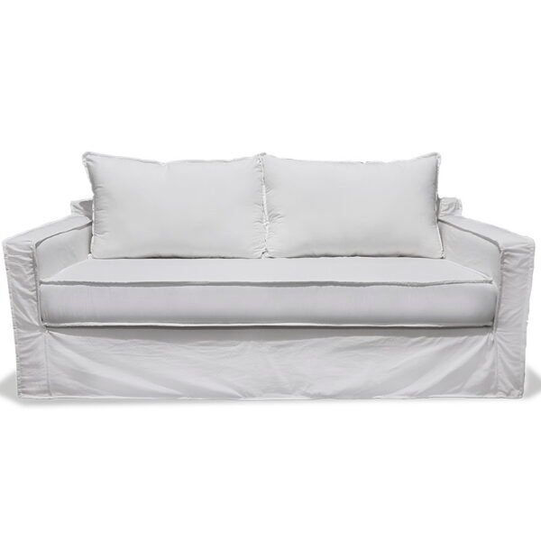 sofa de diseño de moda de tres cuerpos con funda tusor